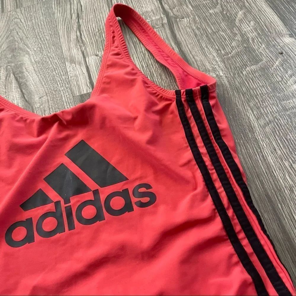 Adidas Core Solid Logo One-Piece Swimsuit - Picture 4 of 8